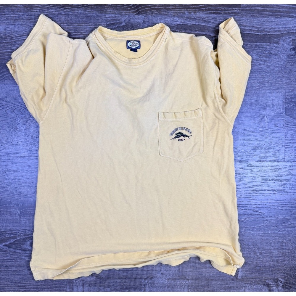 Vintage Tommy Bahama Mens Pocket Tee Shirt XL Distressed Grunge Thrashed Skate‎